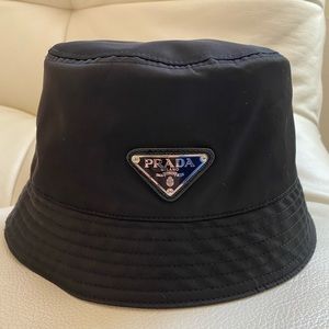 Prada Re-Nylon Bucket Hat in black